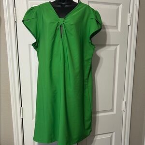 Vibrant Green Sleeveless Dress